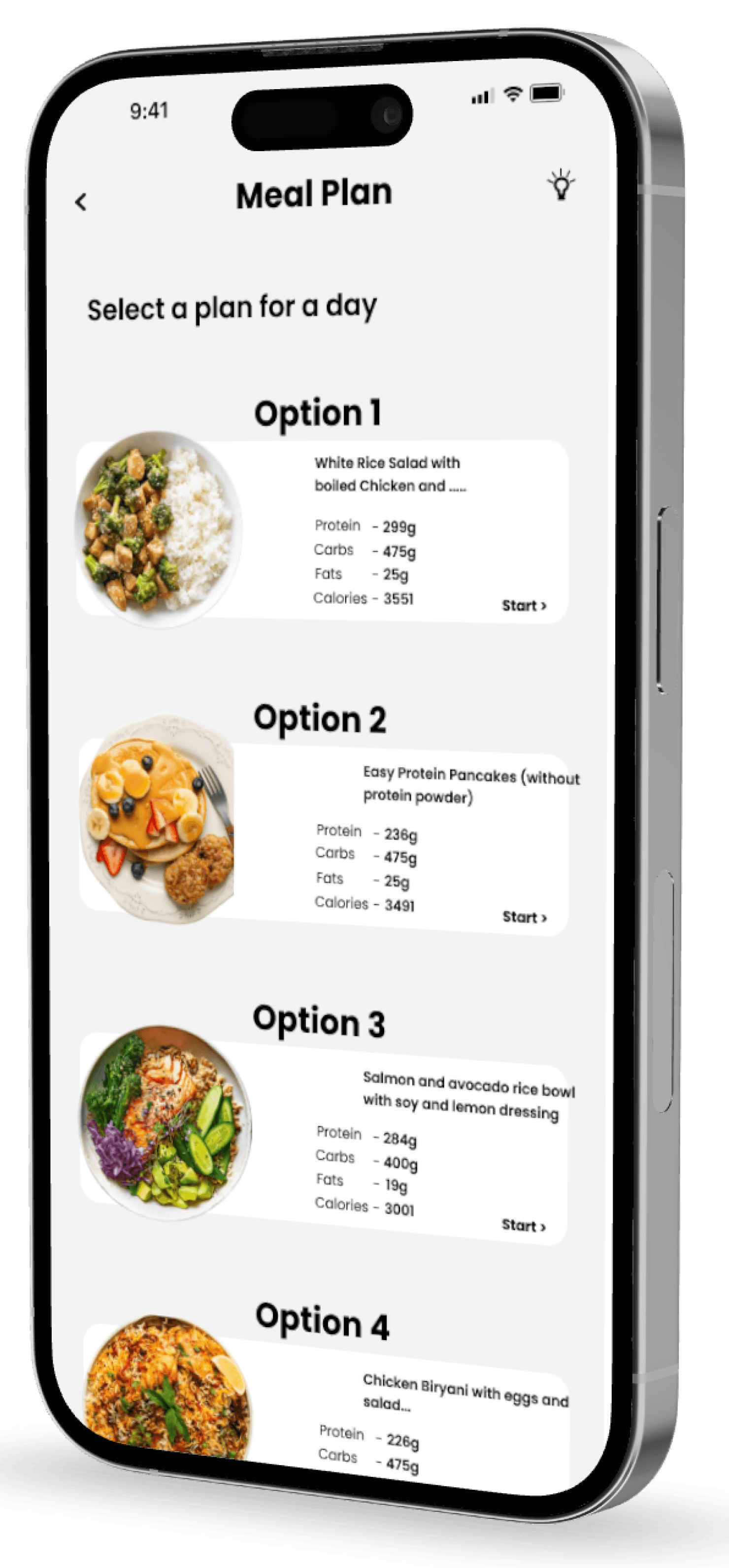FitTrack app screen
