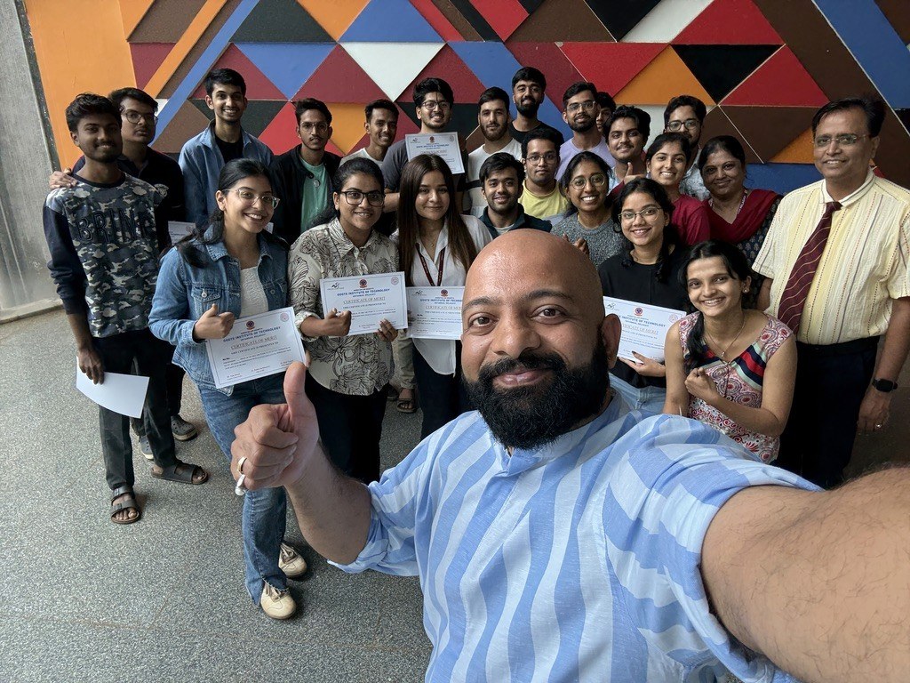 Celebrating certificates after a UI/UX skill lab